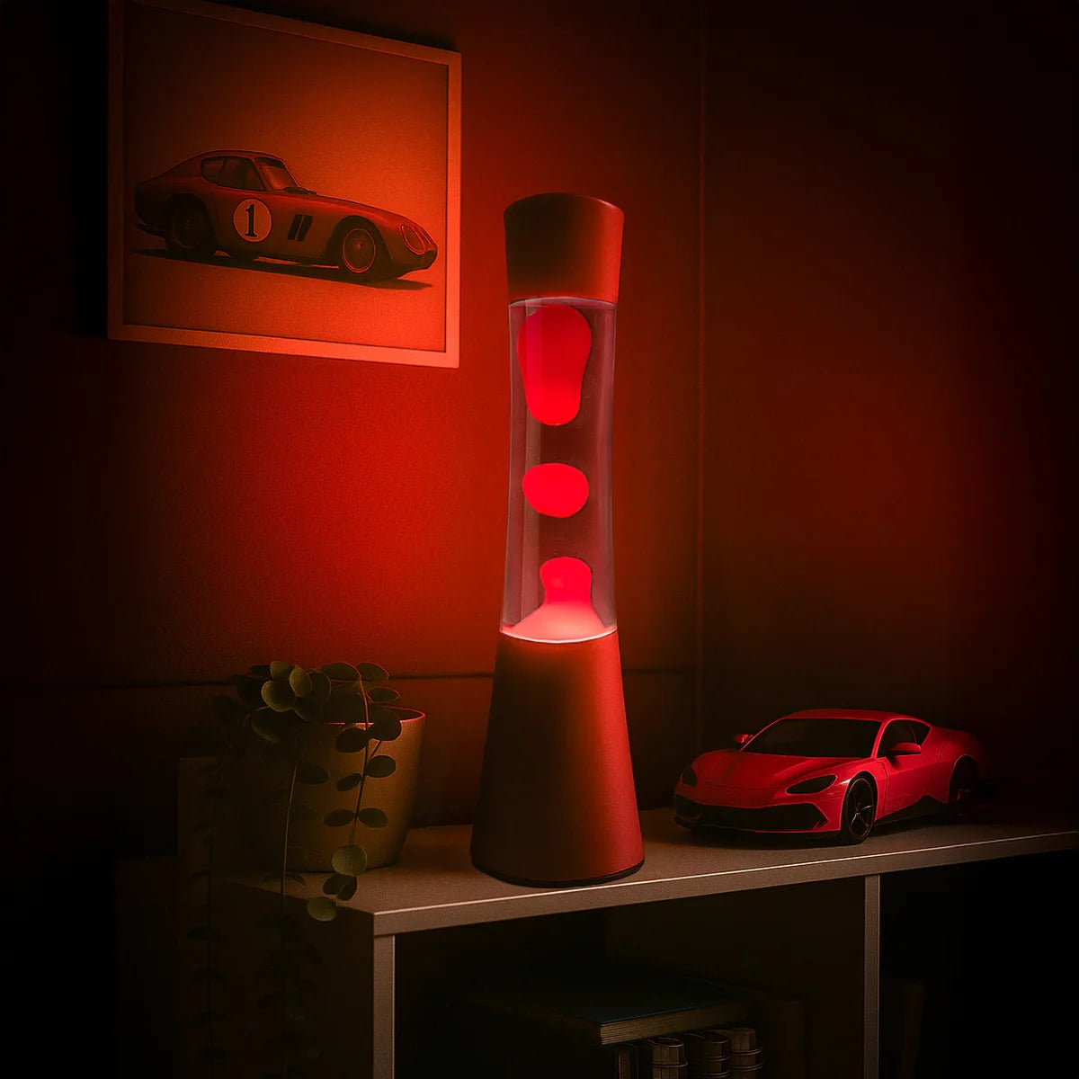 Tower Monochromatic Red - Lampe lave