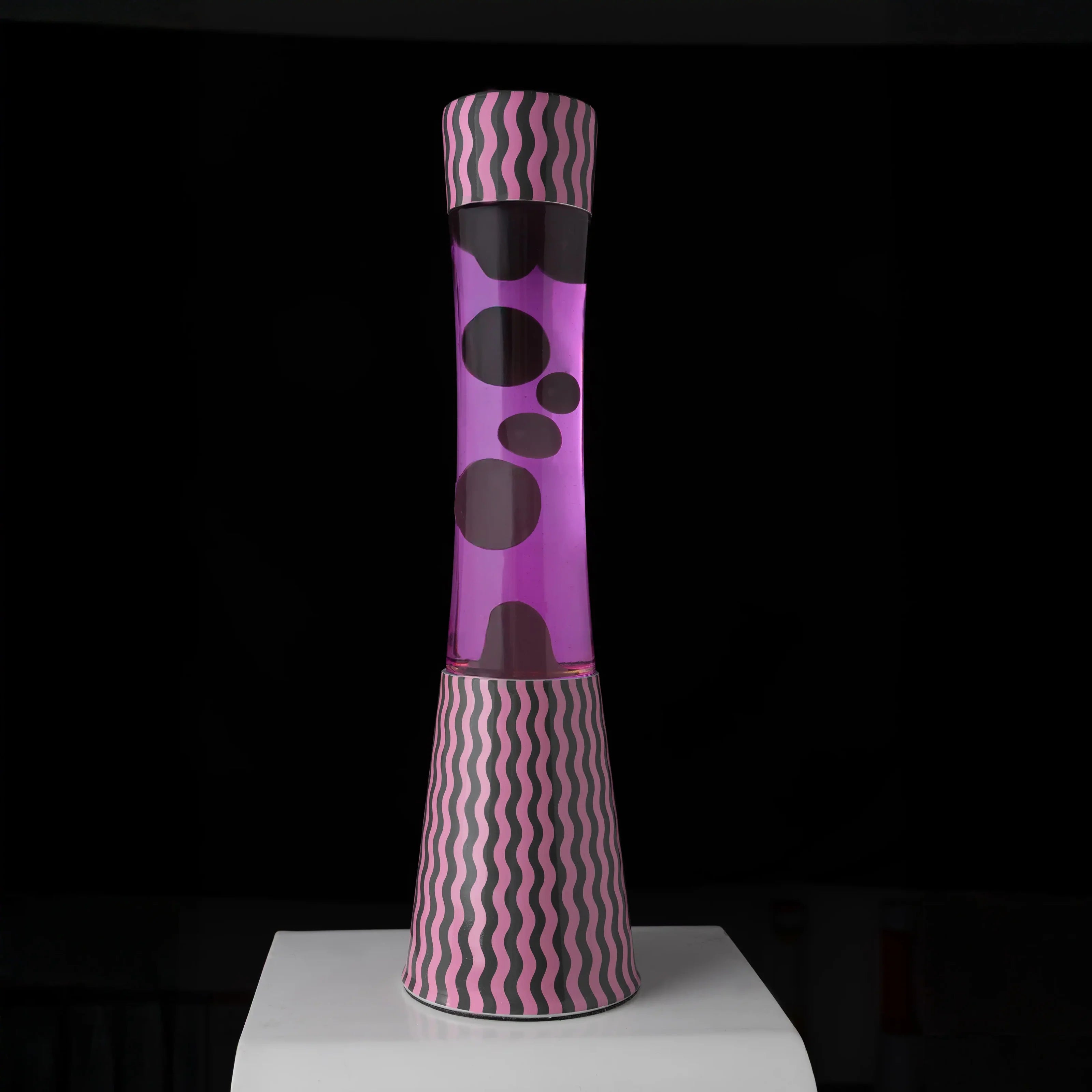 Tower Pink and Brown Waves - Lampe lave