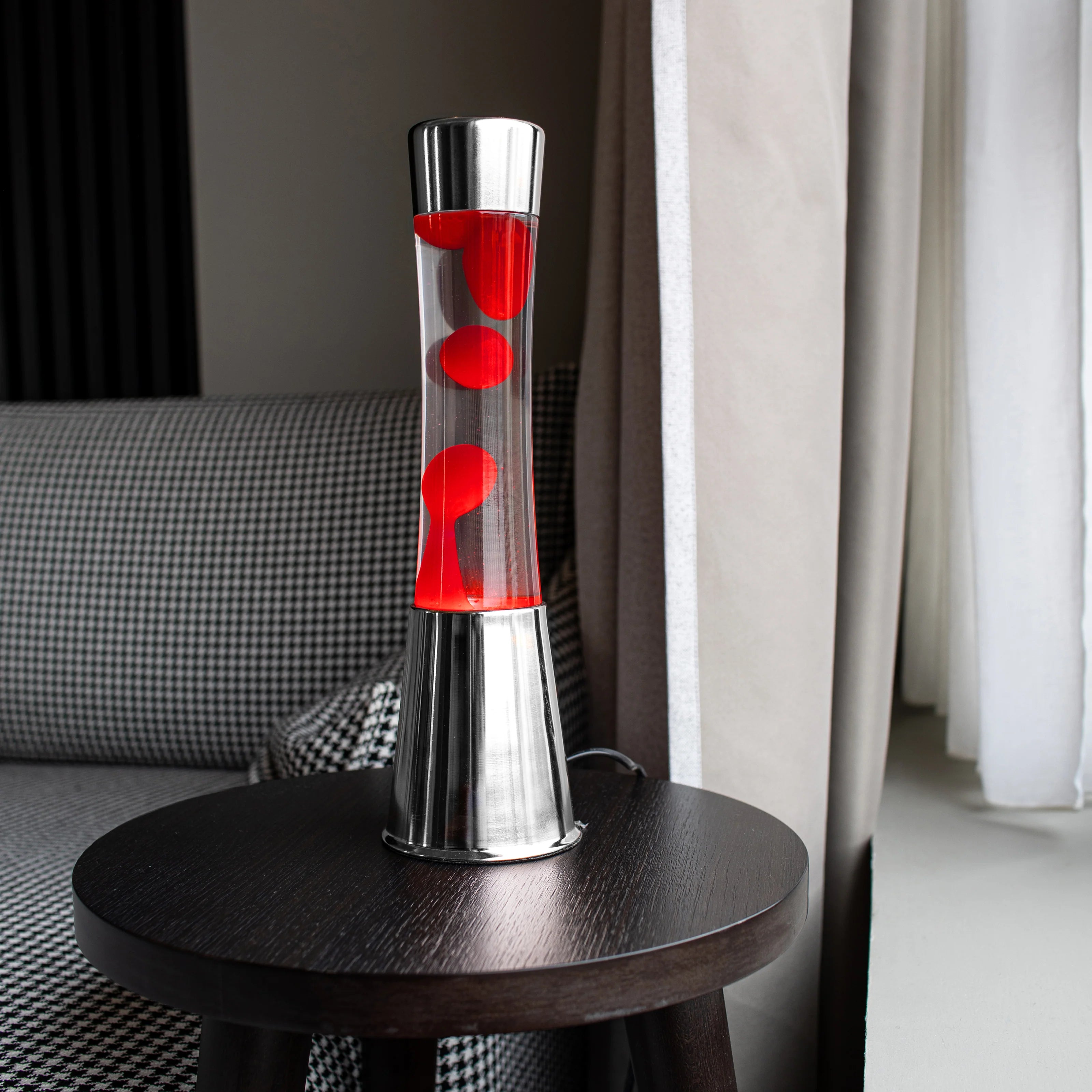Tower Red/Chrome - Lampe lave