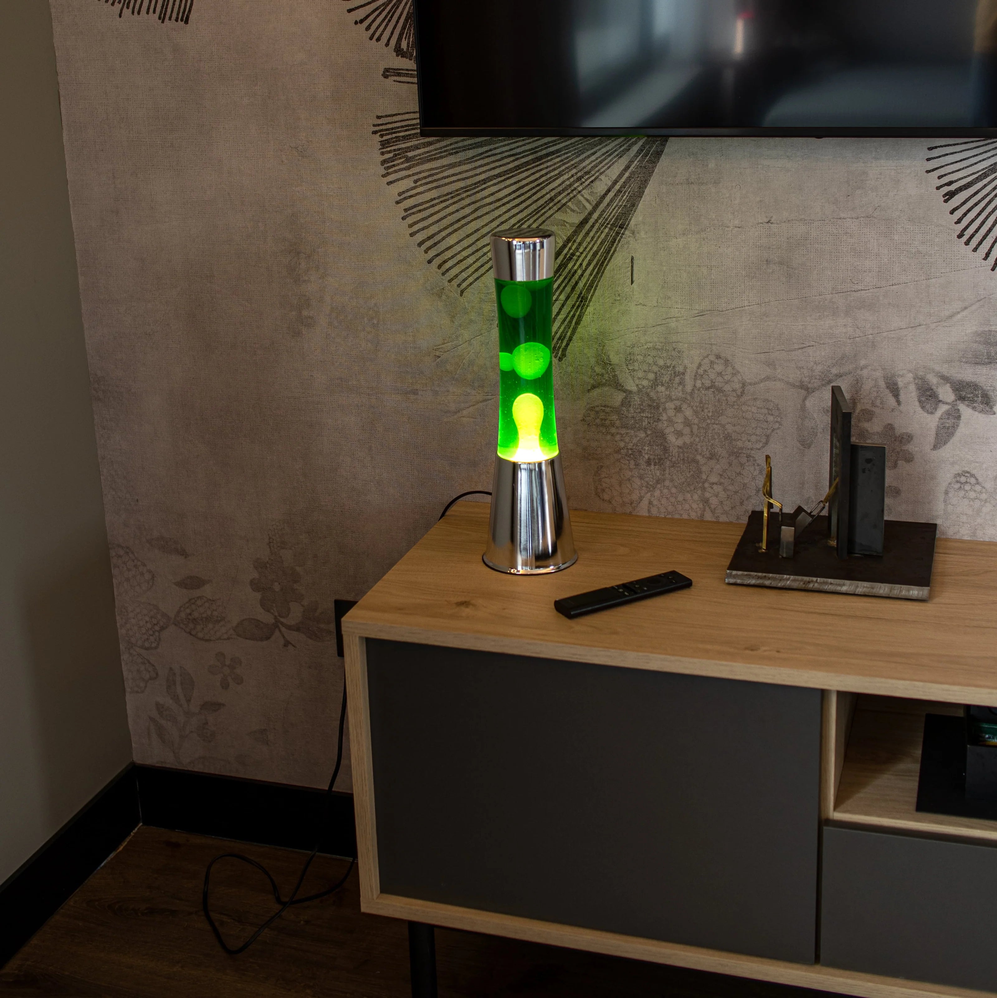 Tower Green/Chrome - Lampe lave