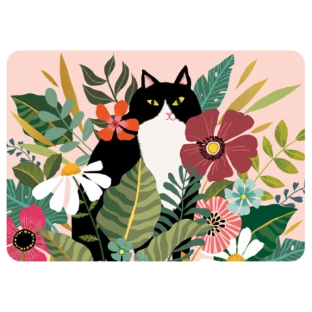 Chat Arty - Set de table dorure Cartes d'art 