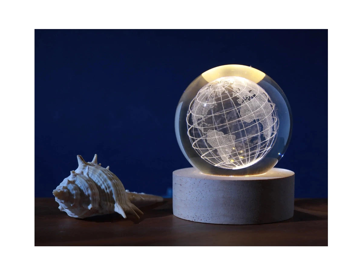 Crystal Ball Mini - Lampe de table LED boule de cristal iTotal Earth 