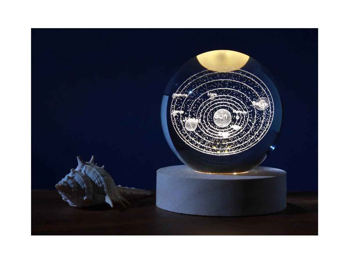 Crystal Ball Mini - Lampe de table LED boule de cristal iTotal Solar System 