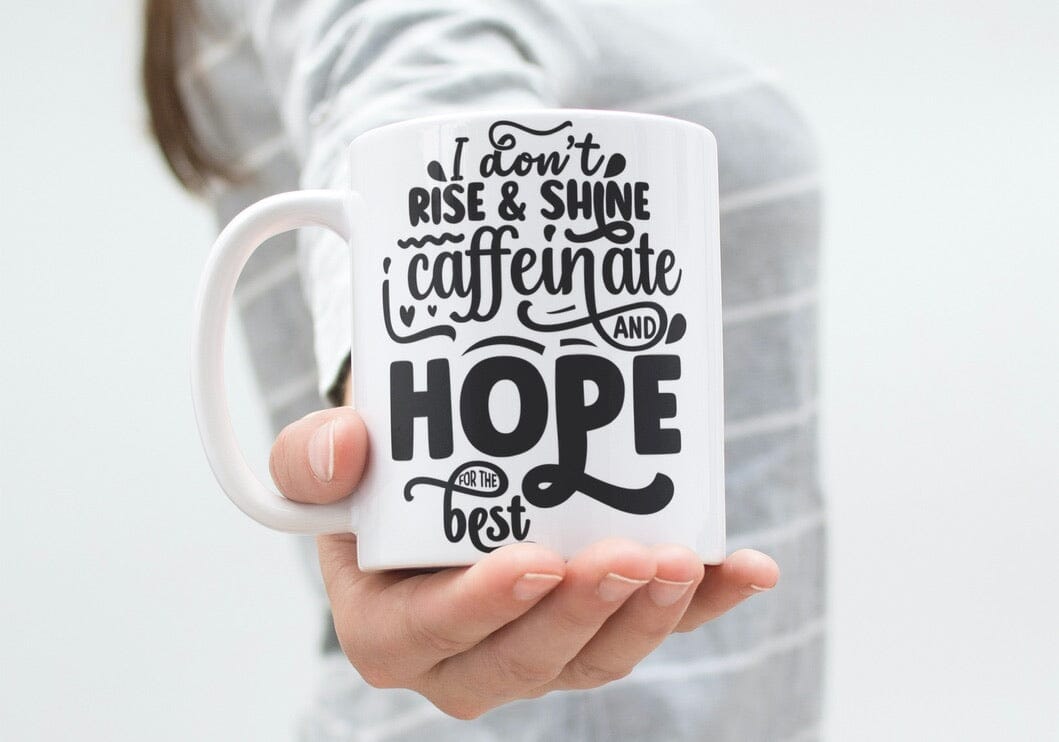 I don't rise & shine... - Mug en céramique 330ml Mugs Be Color 