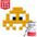 Little Alien - Art kit mosaïque Pixel Corner Jaune 