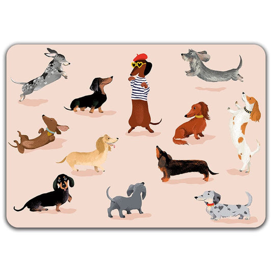 Teckels Club - Set de table dorure Cartes d'Art 