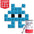 Tiny - Art kit mosaïque Pixel Corner Bleu Clair 