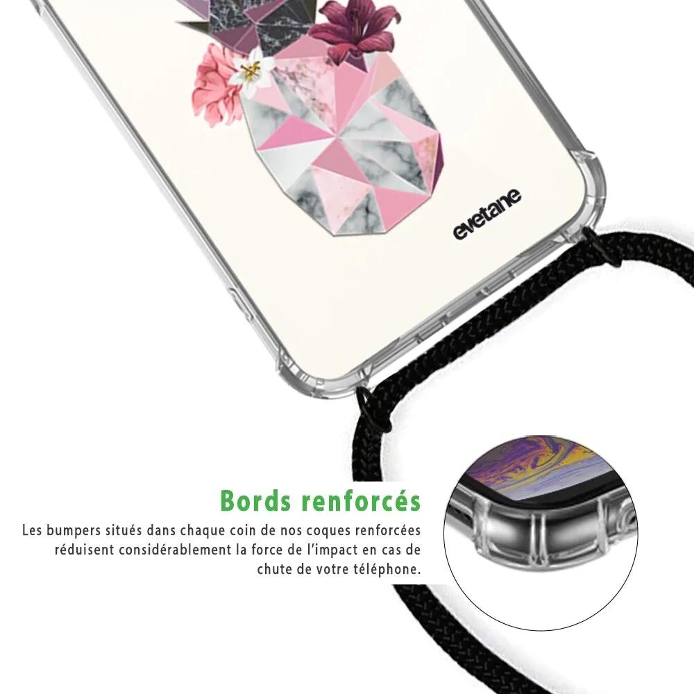 Ananas Fleuri - Coque iPhone 11 avec cordon Housses pour téléphones mobiles Evetane 