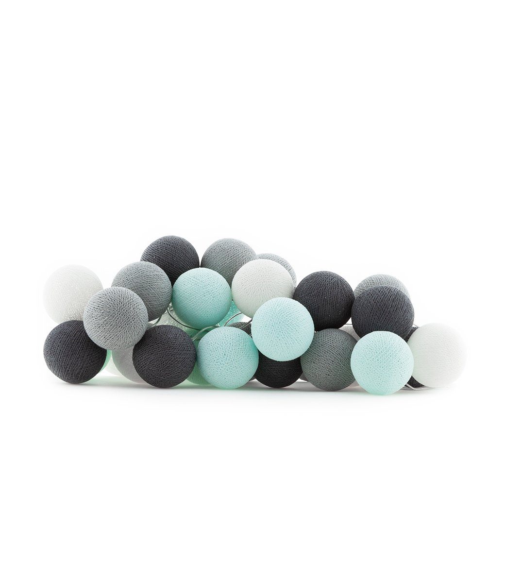 Aqua Grey - Guirlande lumineuse Guirlandes et cordons lumineux Cotton Ball Lights 