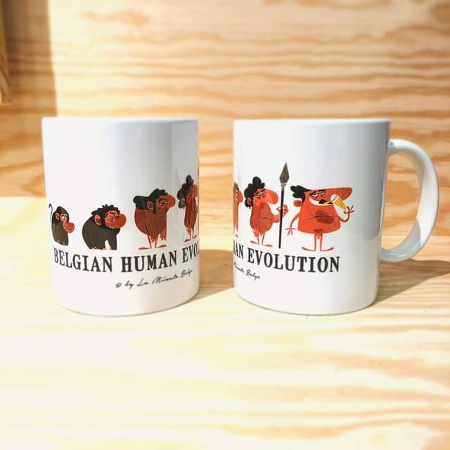 Belgian Human Evolution - Mug La Minute Belge 