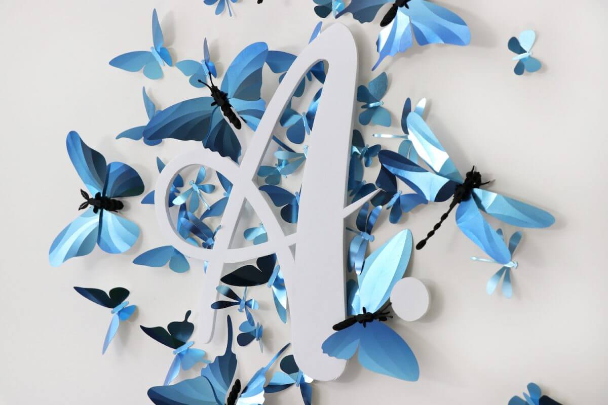 Chinese Moon Butterfly - Kit insecte en carton Assembli 