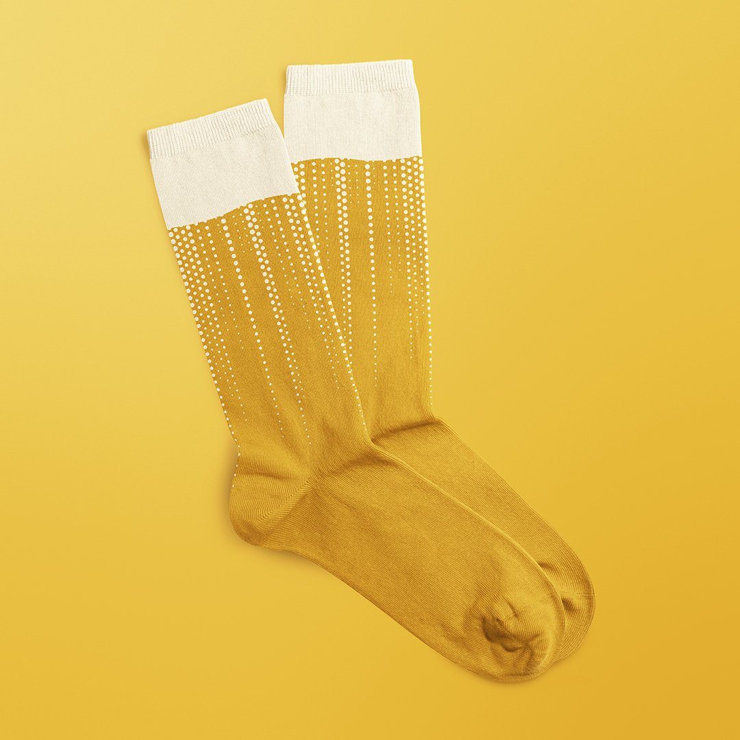 Craft Socks - Chaussettes bière Chaussettes Luckies of London Blonde (Jaune) 