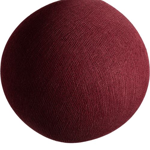 Dark Red - Abat jour globe Abat-jour Cotton Ball Lights 