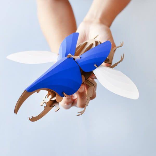 Hercules Beetle - Kit insecte en carton Assembli 