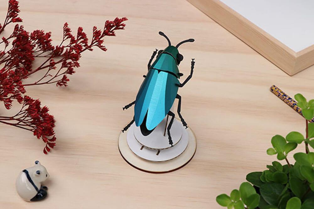 Jewel Beetle - Kit insecte en carton Assembli 