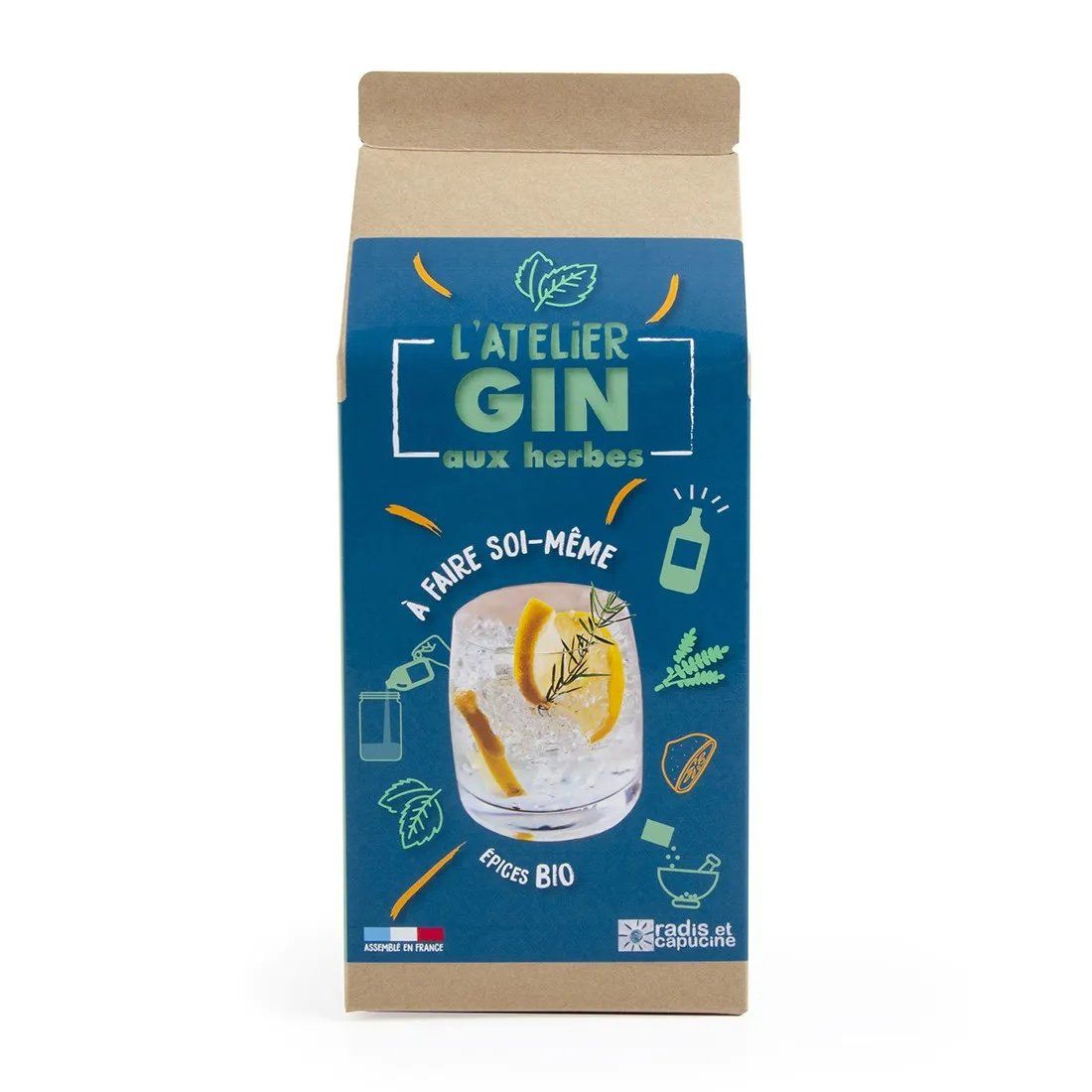 L'atelier Gin aux épices bio - Coffret DIY Radis et Capucine 