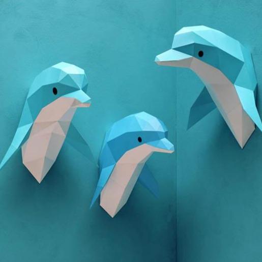 Paper Dolphin - Trophée en papier Assembli 