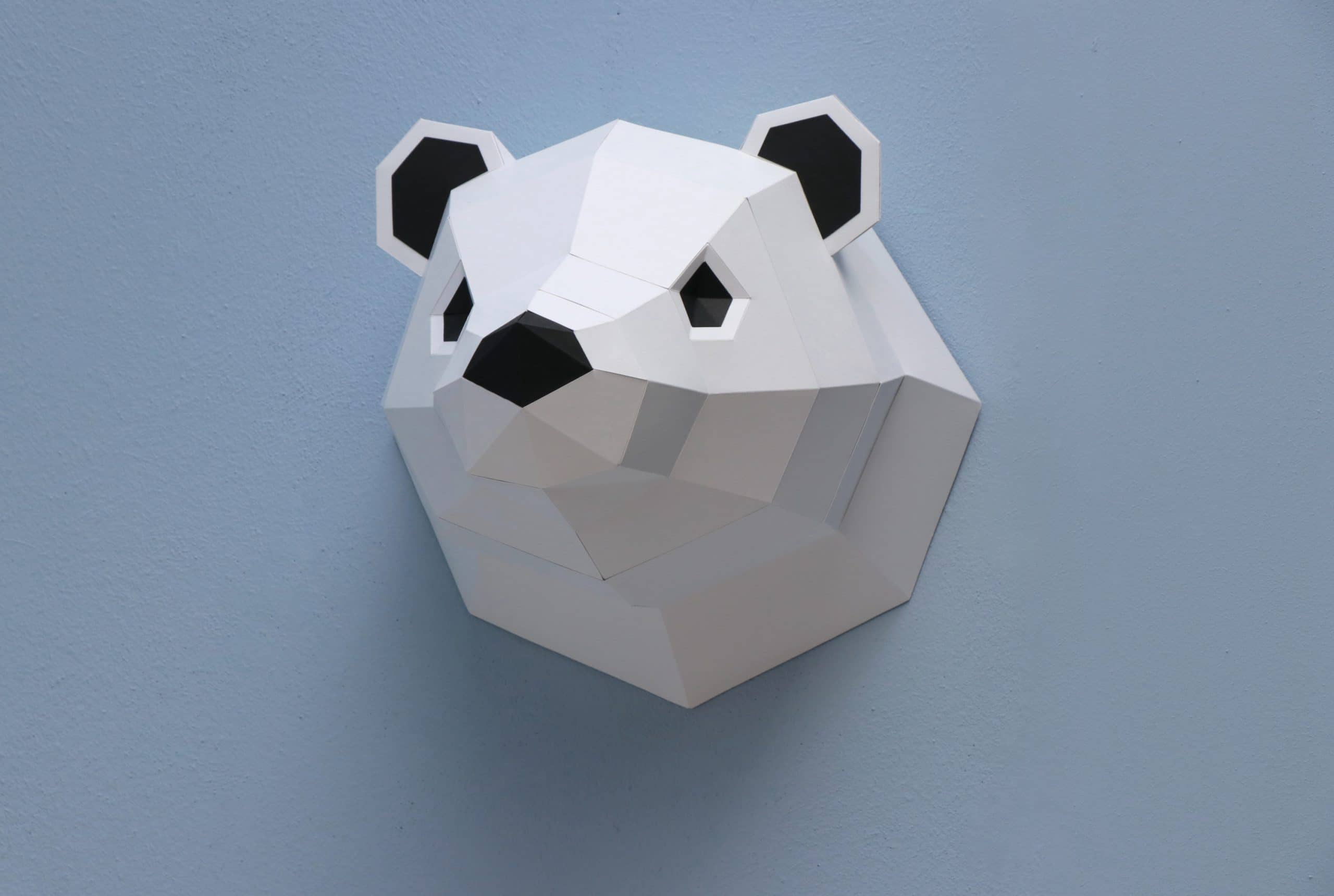 Paper Polar Bear - Trophée en papier Assembli 