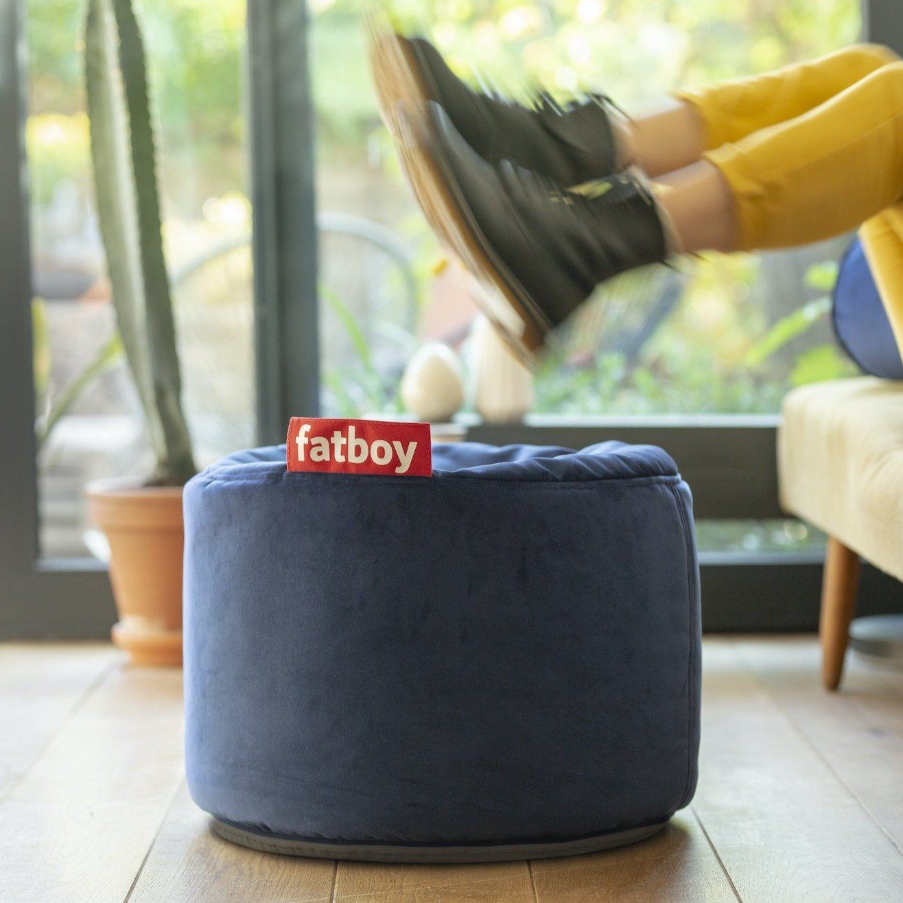 Point velvet - Pouf en velour Fatboy 