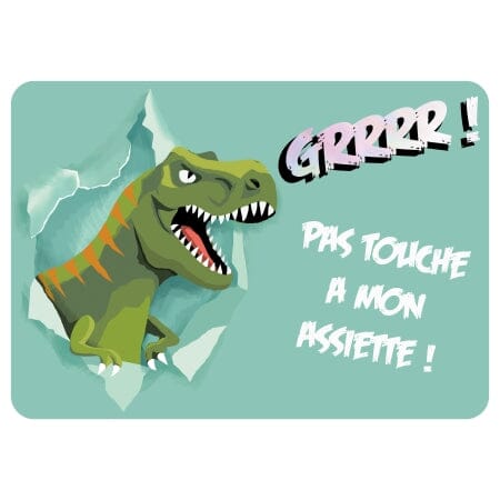 T-rex - Set de table dorure Cartes d'art 